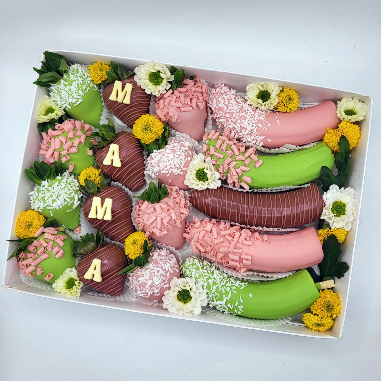 "MAMA" Erdbeeren & Bananen Pralinen Box