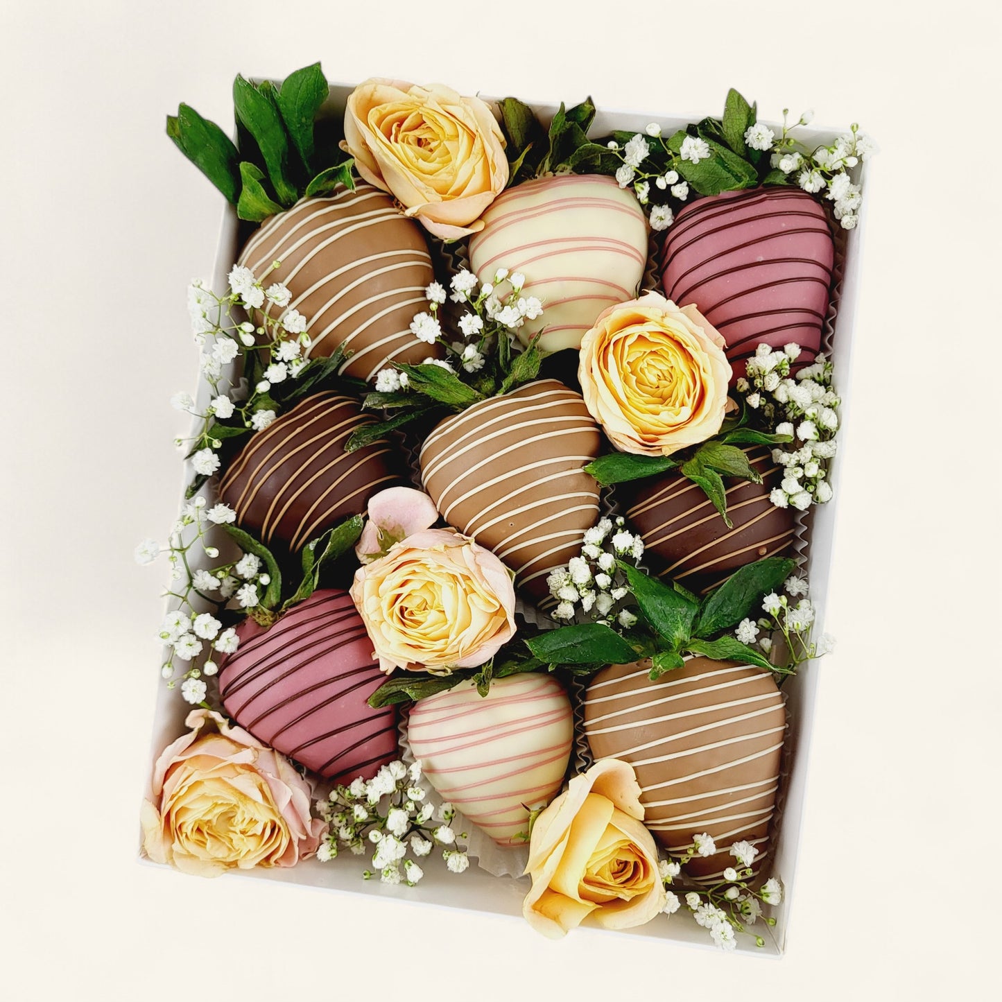 „Sweety“ 9er Erdbeer Pralinen Box