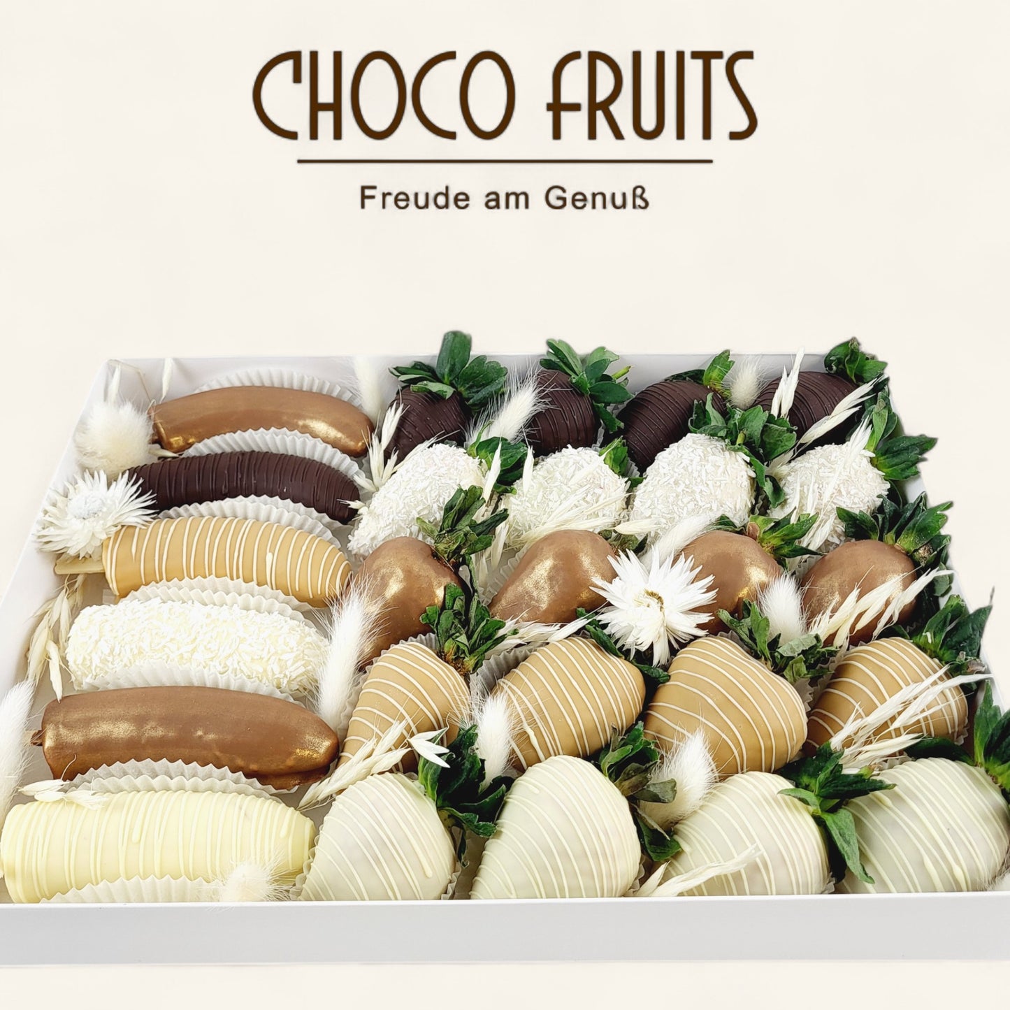 "Boho" Edbeeren-Bananen Magnum Box