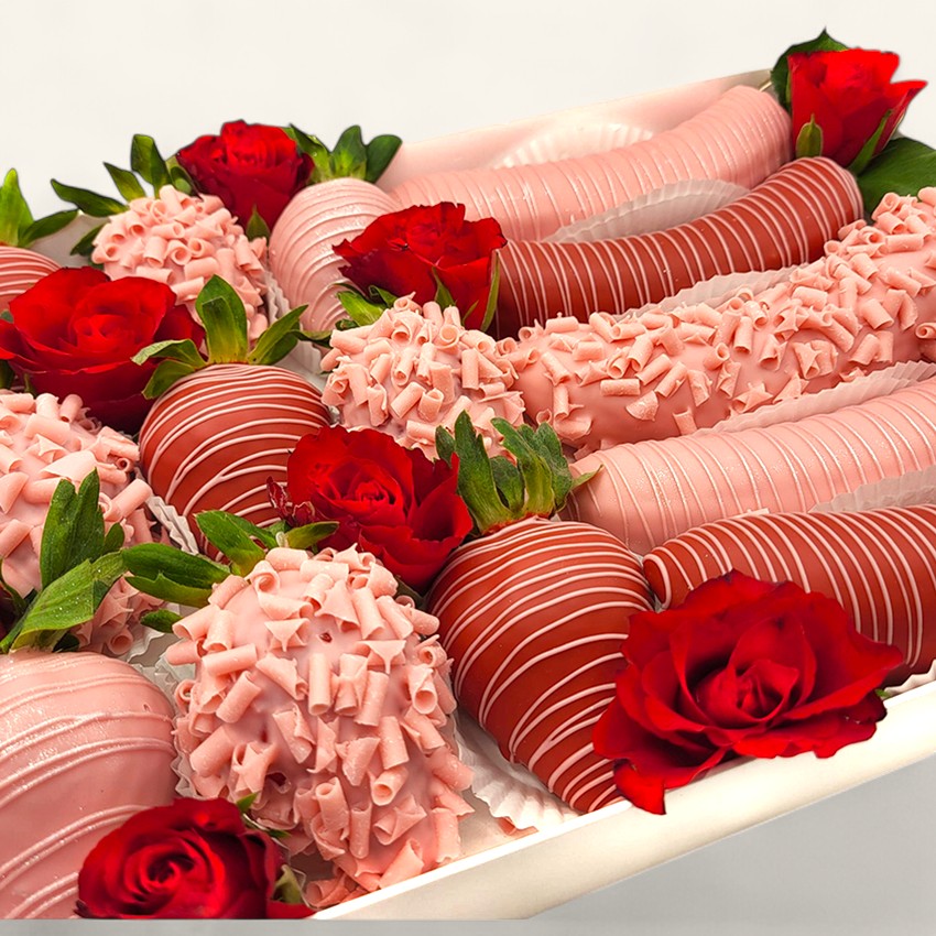 „Sweet Moment“ Erdbeer & Banane Pralinen Box