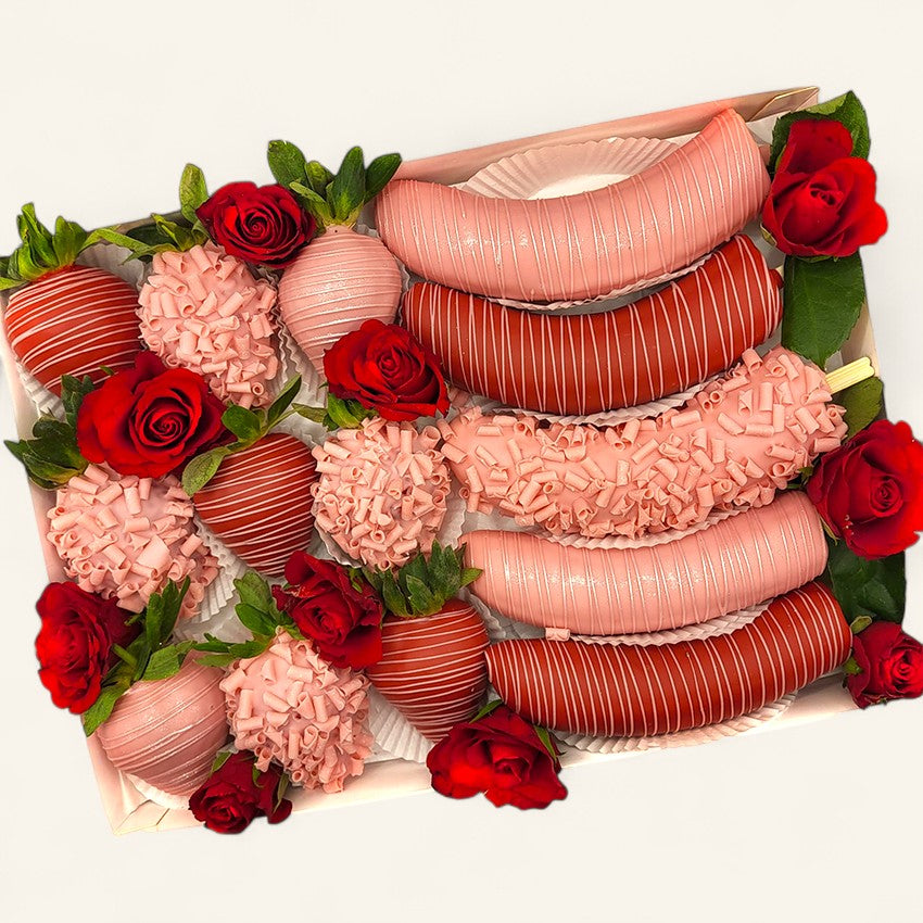 „Sweet Moment“ Erdbeer & Banane Pralinen Box