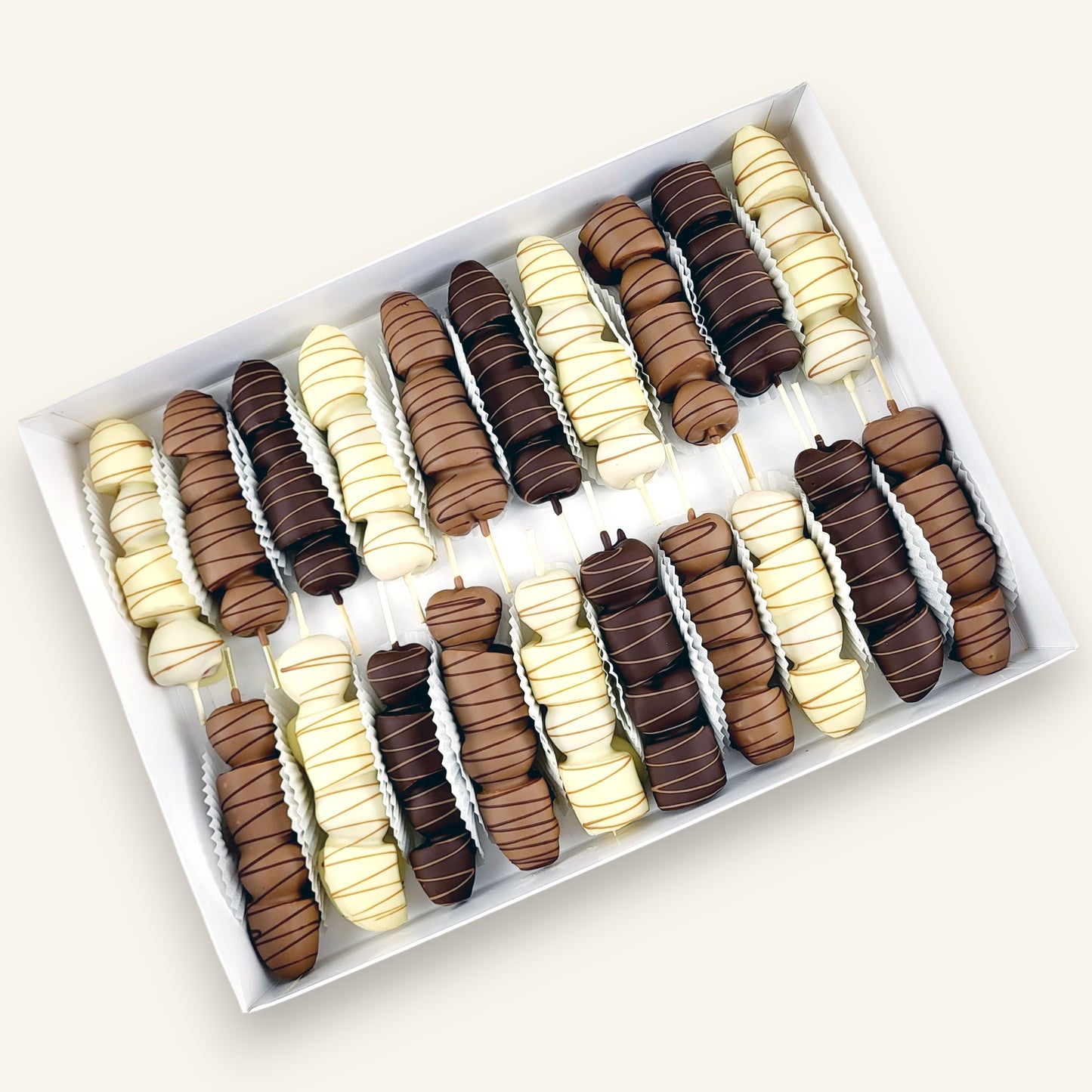 Erdbeer-Bananen Party-Spieße Magnum