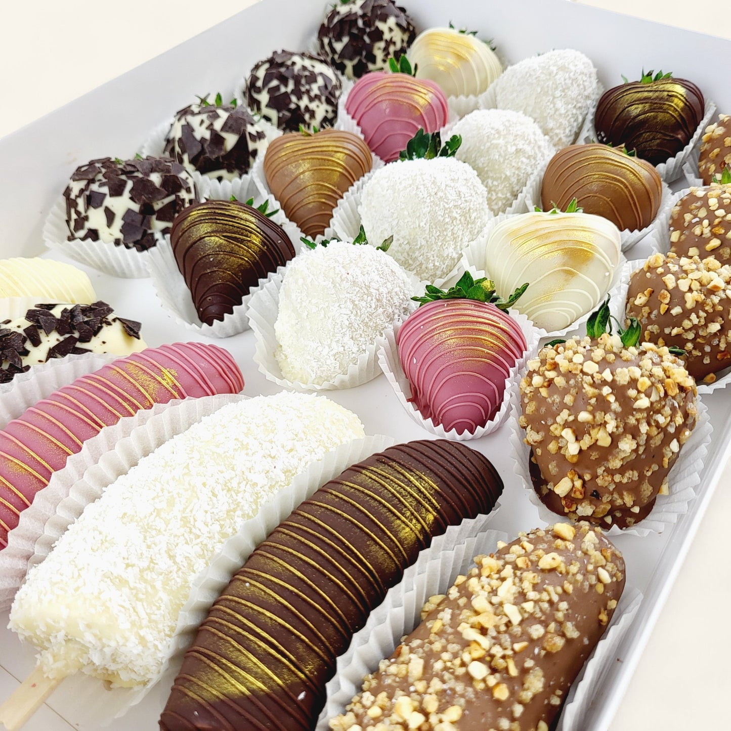 Deluxe Erdbeer & Banane Pralinen Magnum