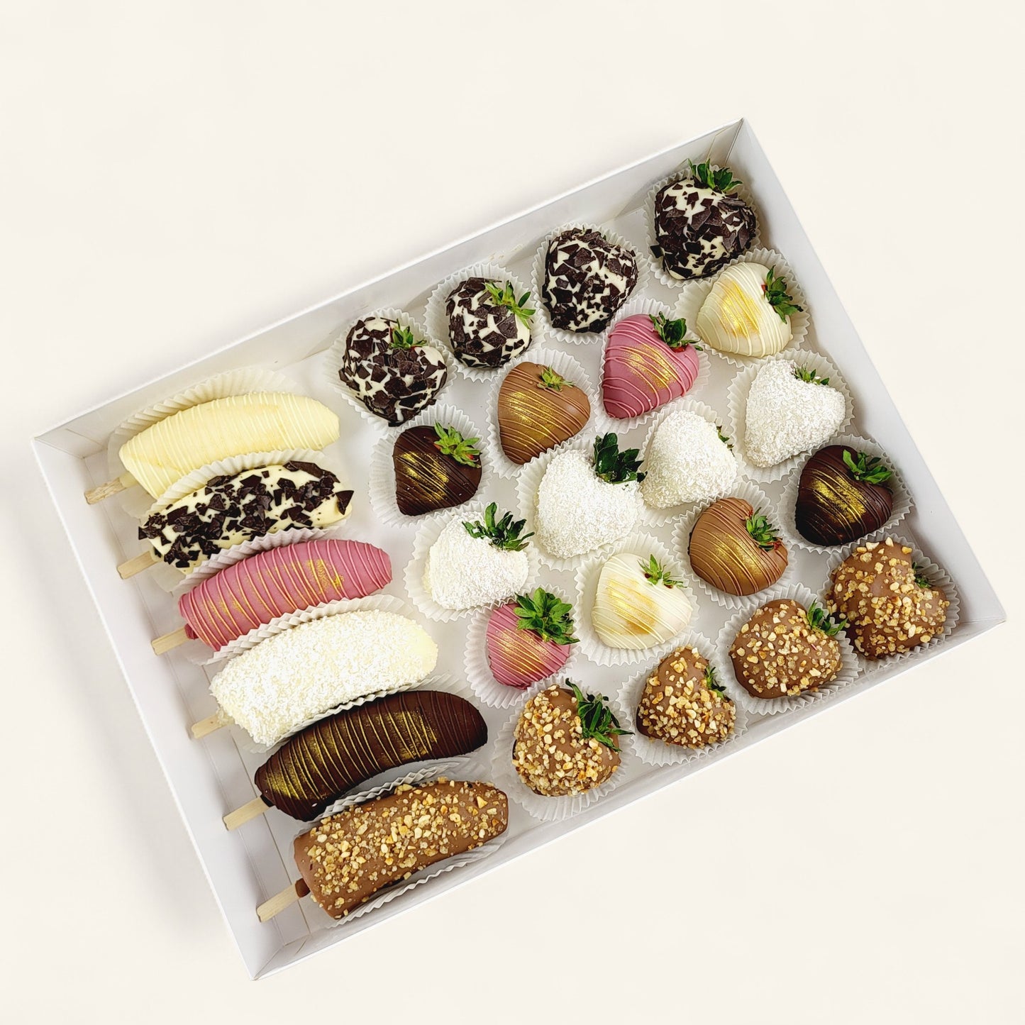 Deluxe Erdbeer & Banane Pralinen Magnum