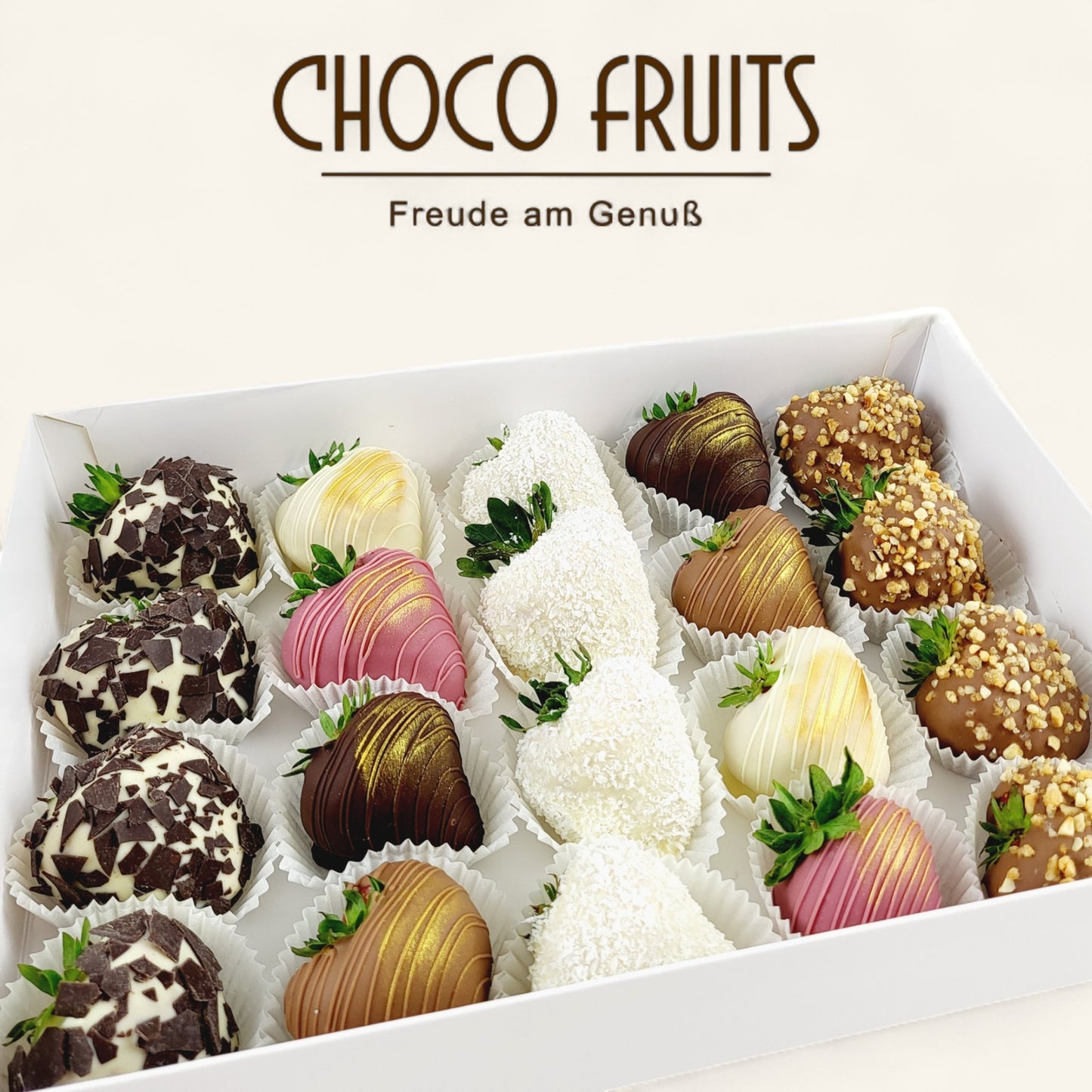 Deluxe Erdbeer Pralinen Magnum