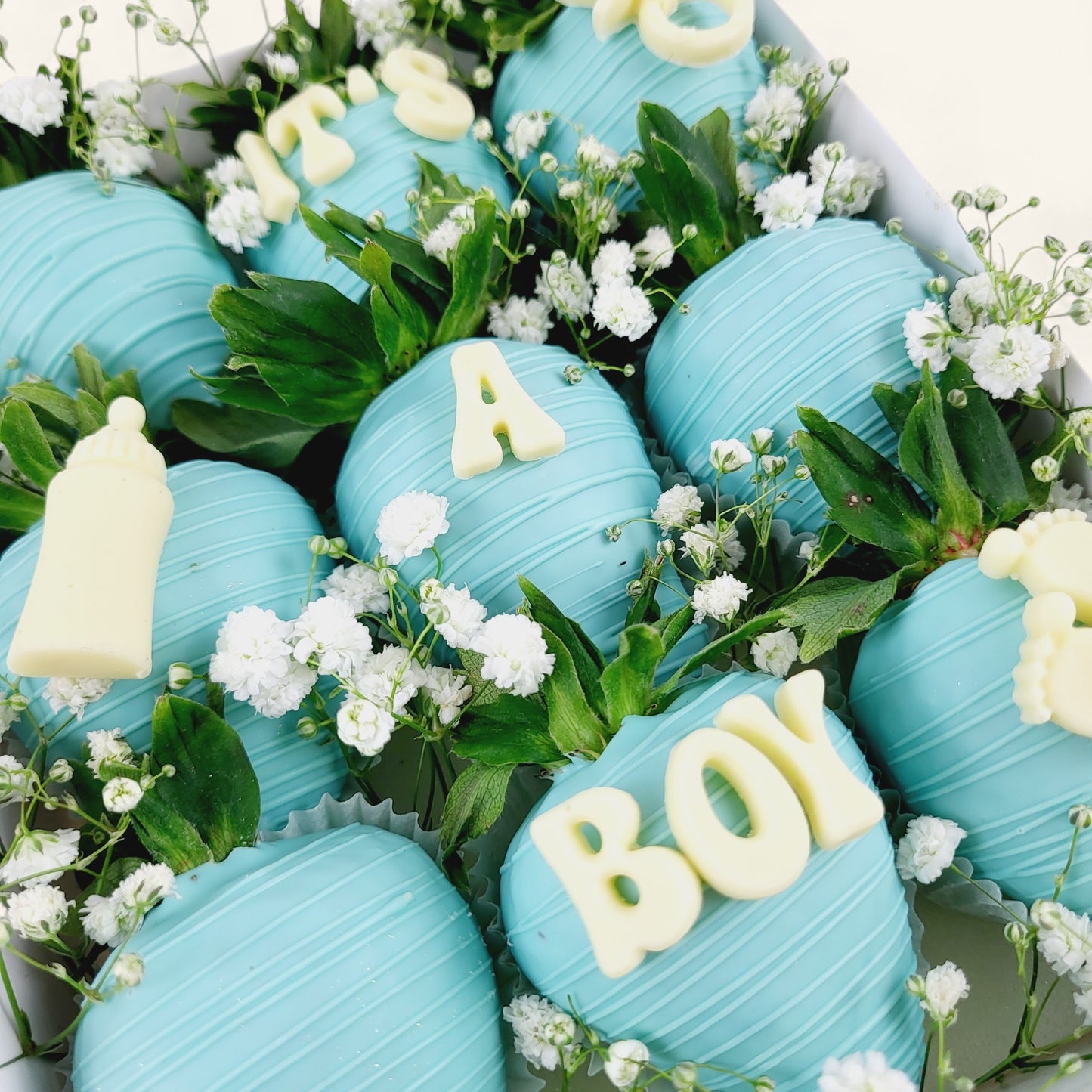 „It’s a Boy“ Erdbeer Pralinen Box