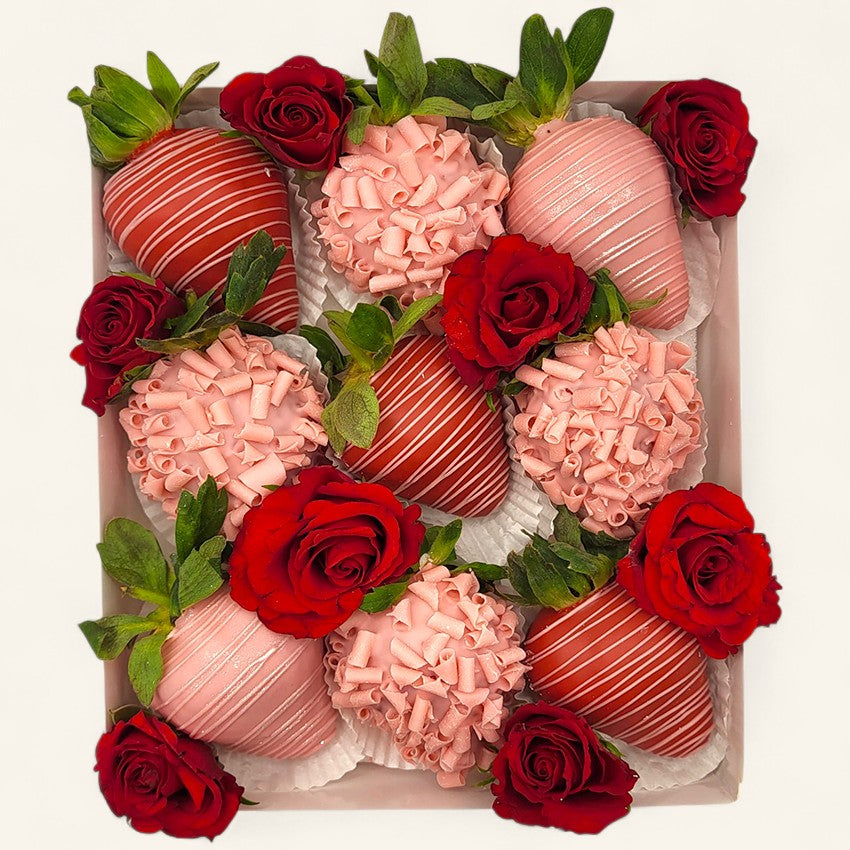 „Sweet Moment“ 9er Erdbeer Pralinen Box