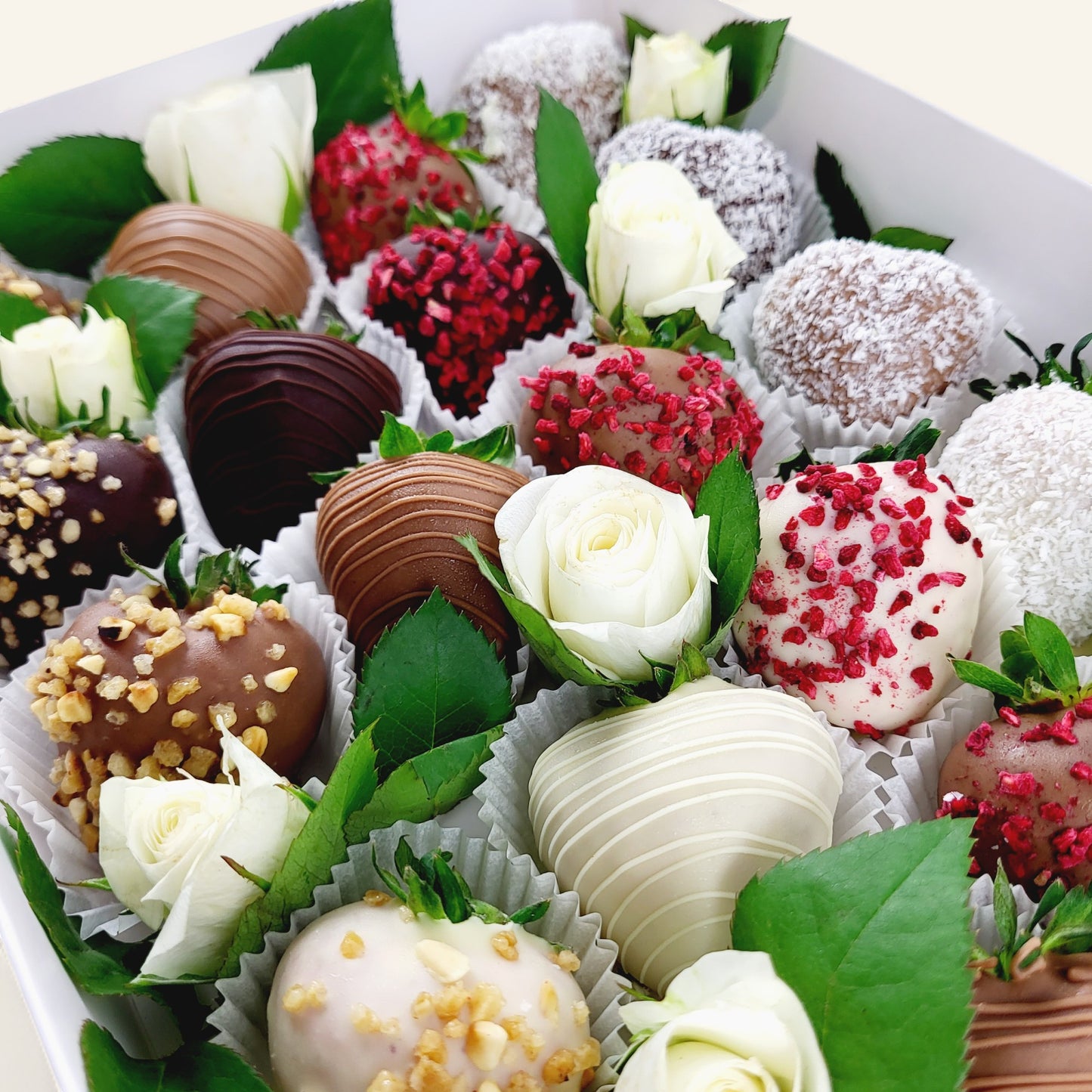 White Rose Erdbeer Pralinen Magnum