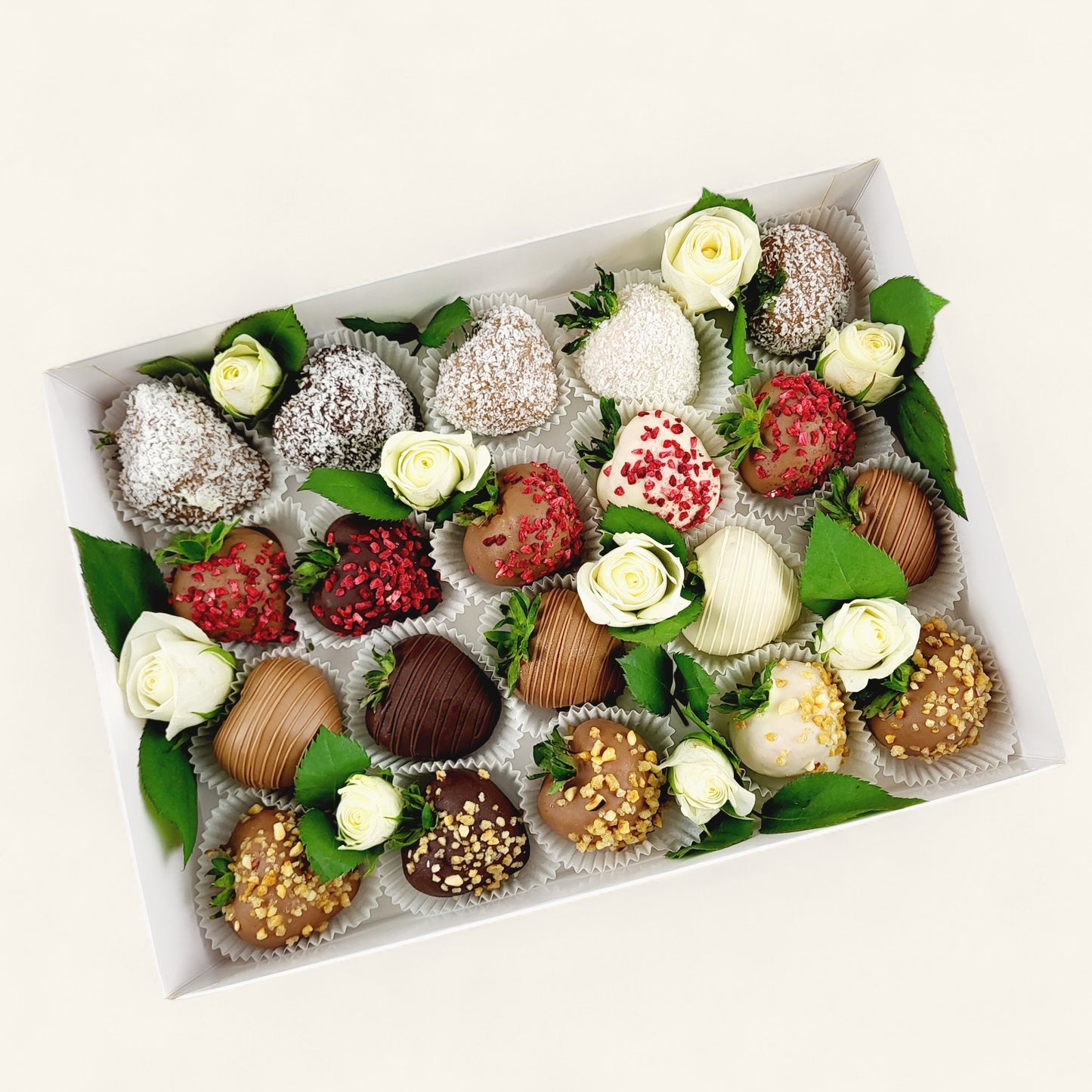 White Rose Erdbeer Pralinen Magnum