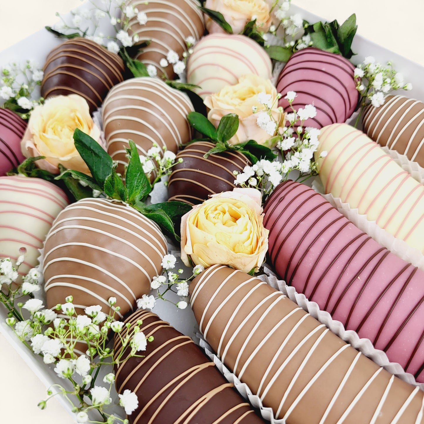 „Sweety“ Erdbeer & Banane Pralinen Box