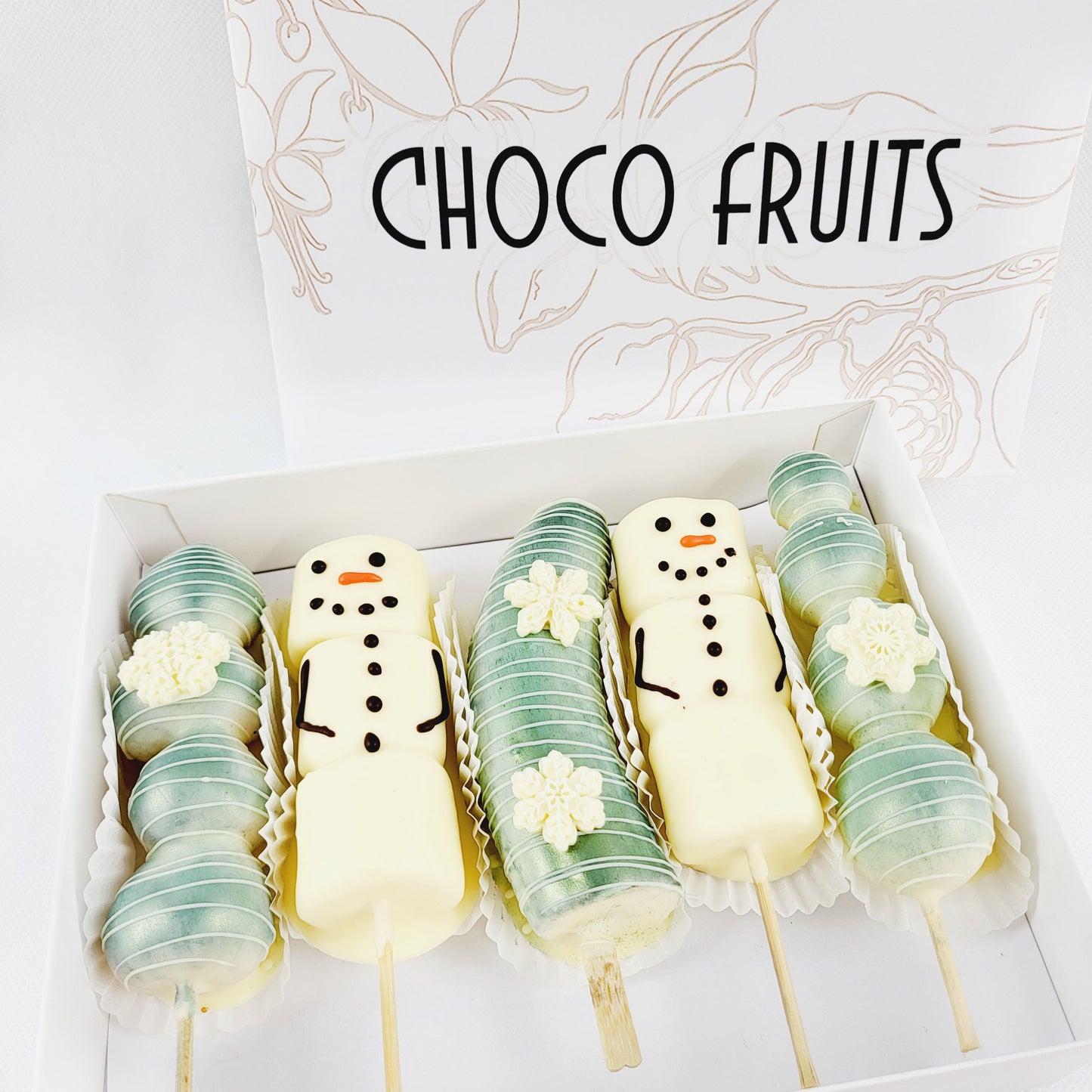 Schneemann, Olaf, Schneeflocke, Winter, kalt, Bananen, Trauben, Erdbeeren, Marshmallows, Kinder, geschenkiedee, schokofrüchte, versand