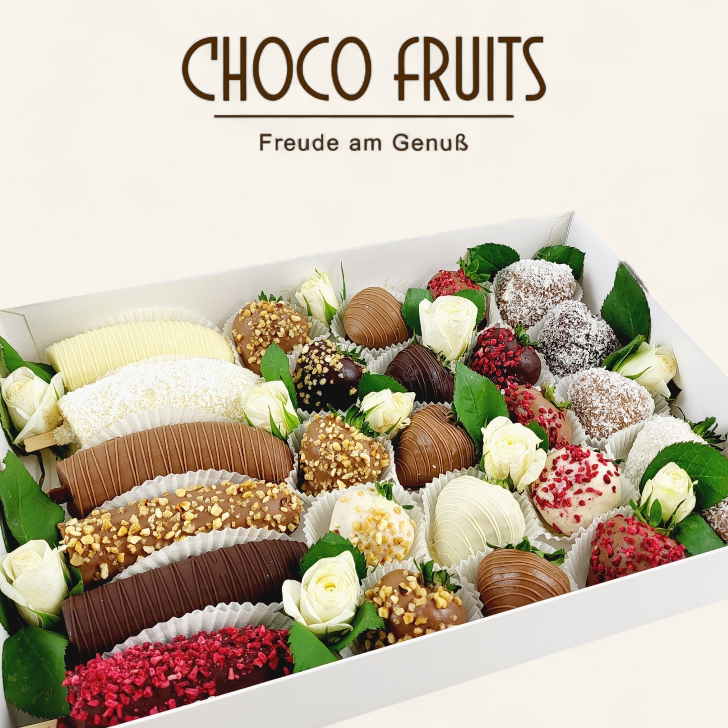 White Rose Erdbeer & Banane Pralinen Magnum