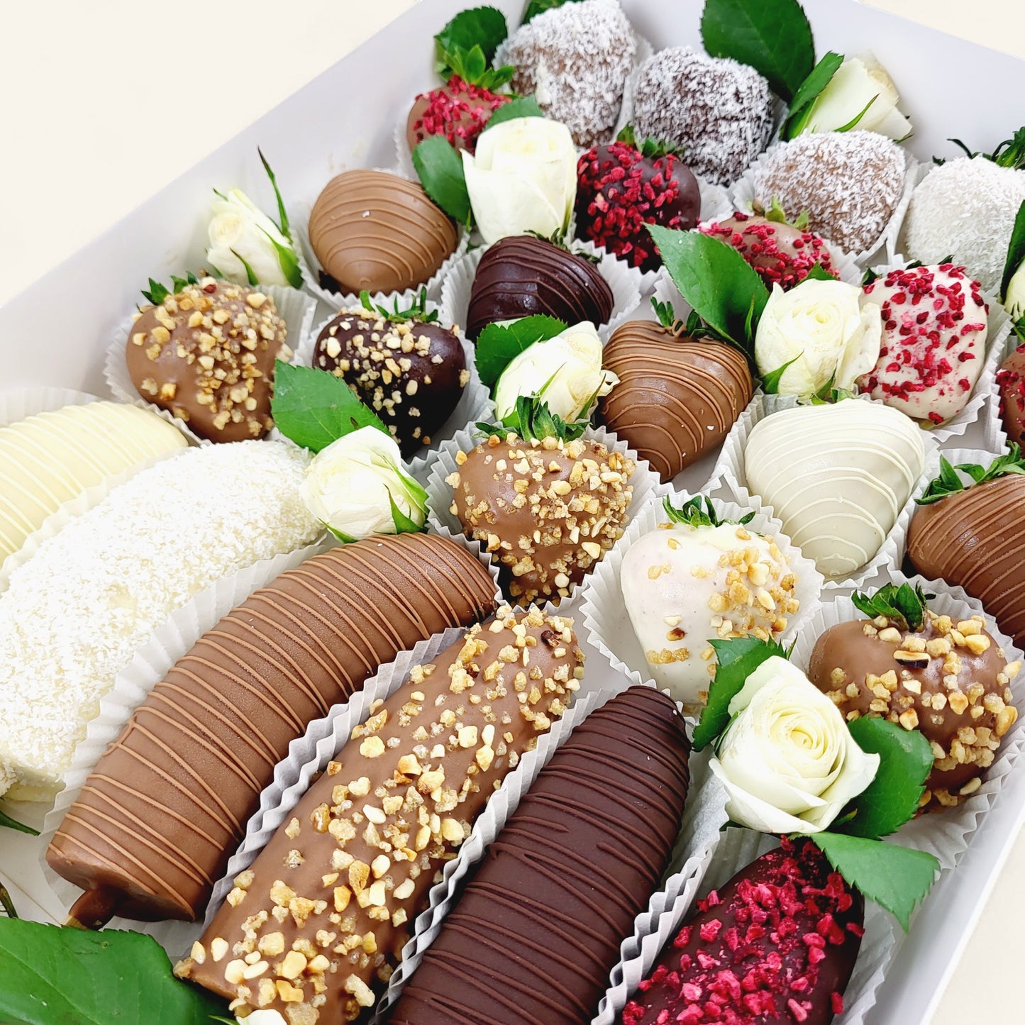White Rose Erdbeer & Banane Pralinen Magnum