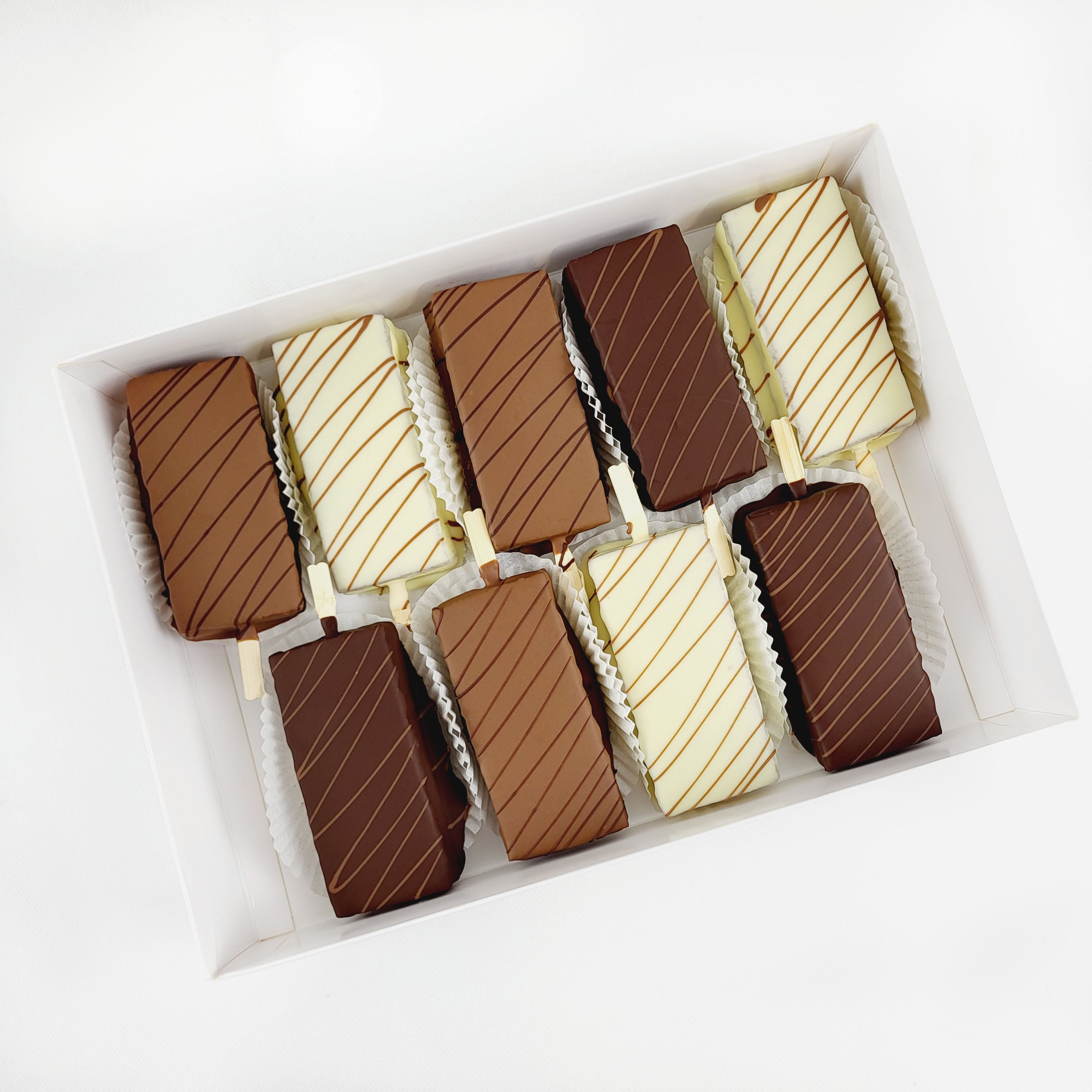 Schoko Milchschnitten Box – Chocofruits Schoko Milchschnitten Box – Chocofruits