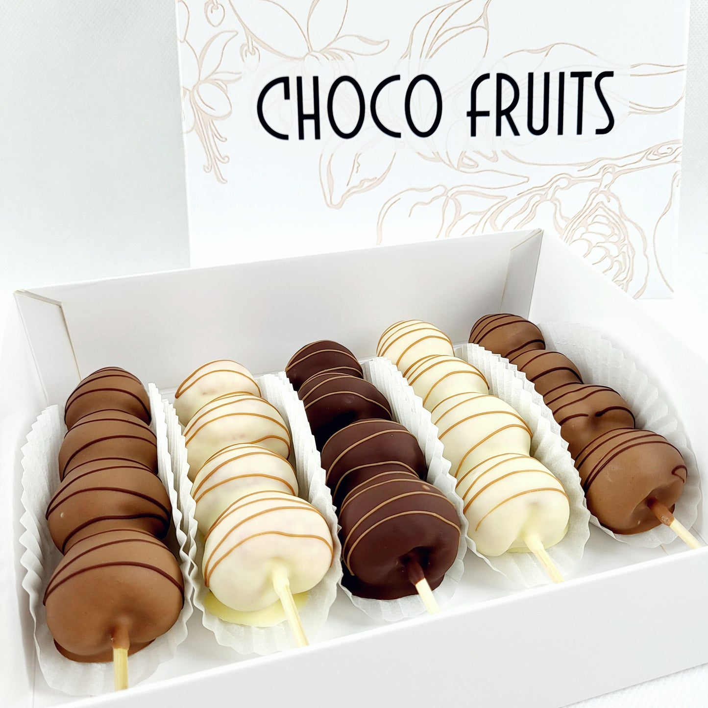 Choco Fruits Schokoerdbeeren und Schokofrüchte Lieferung 